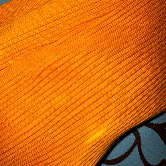 Zara Orange Ribbed Button-Down Dress - Picture 2 of 3